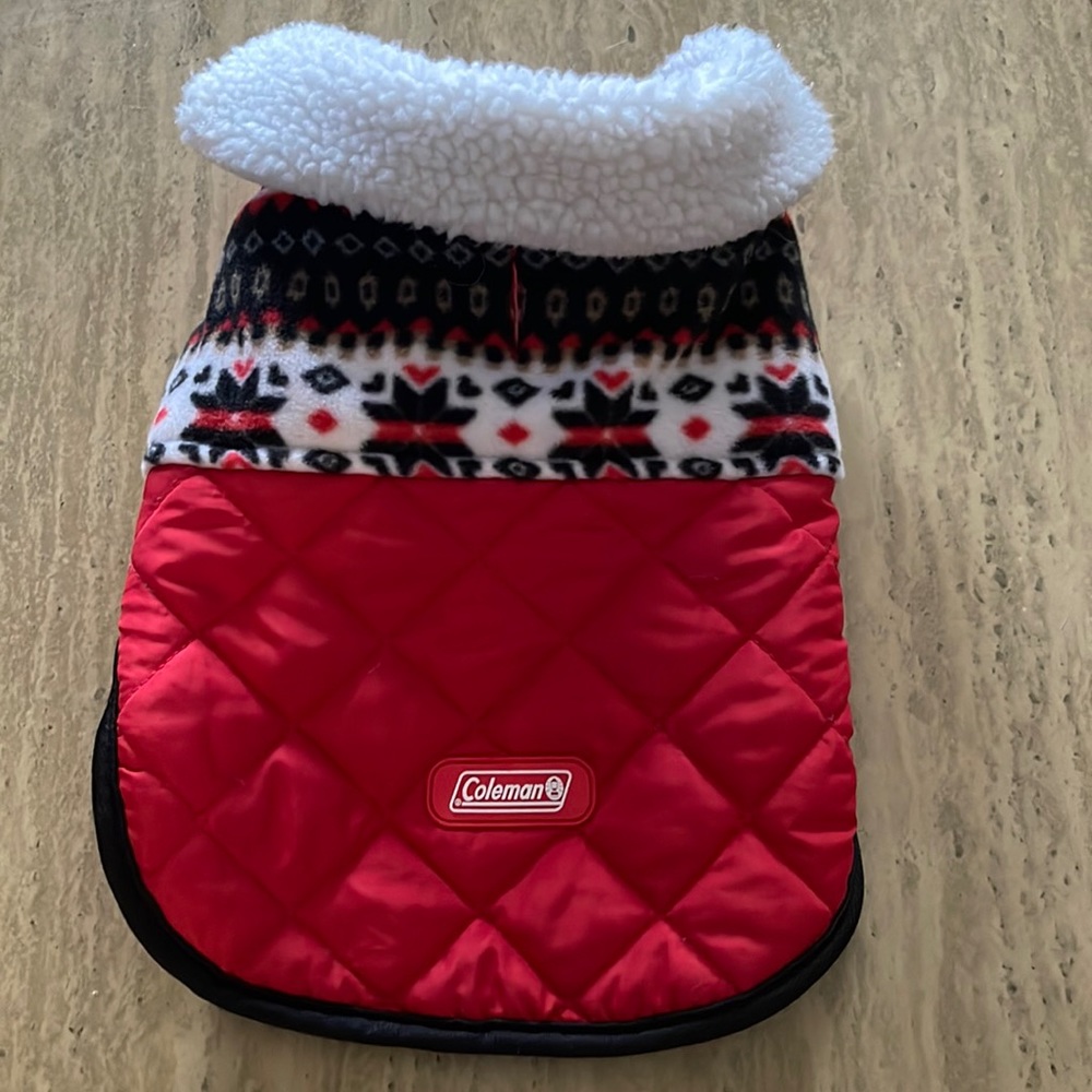 Dog jacket fleece lined